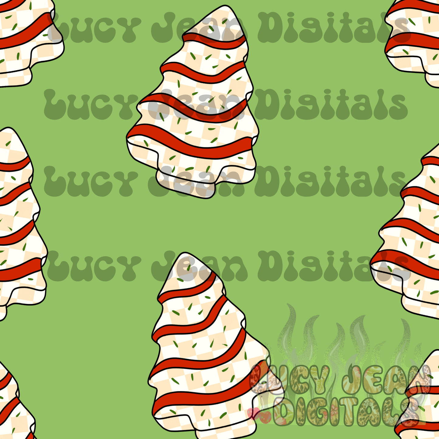 Checkered Tree Cake Seamless File