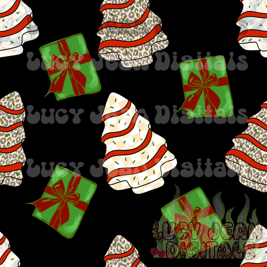 Tree Cake And presents Seamless File