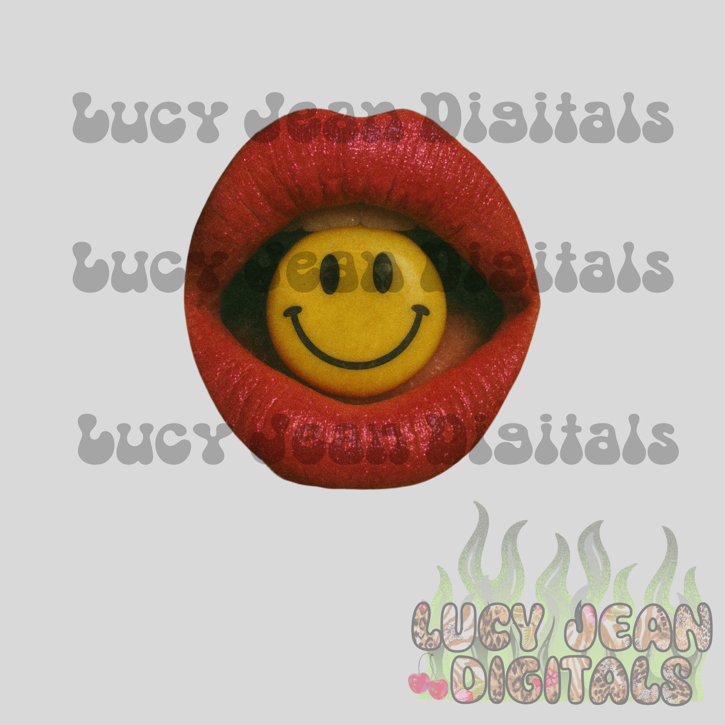 Smiley face Lips PNG