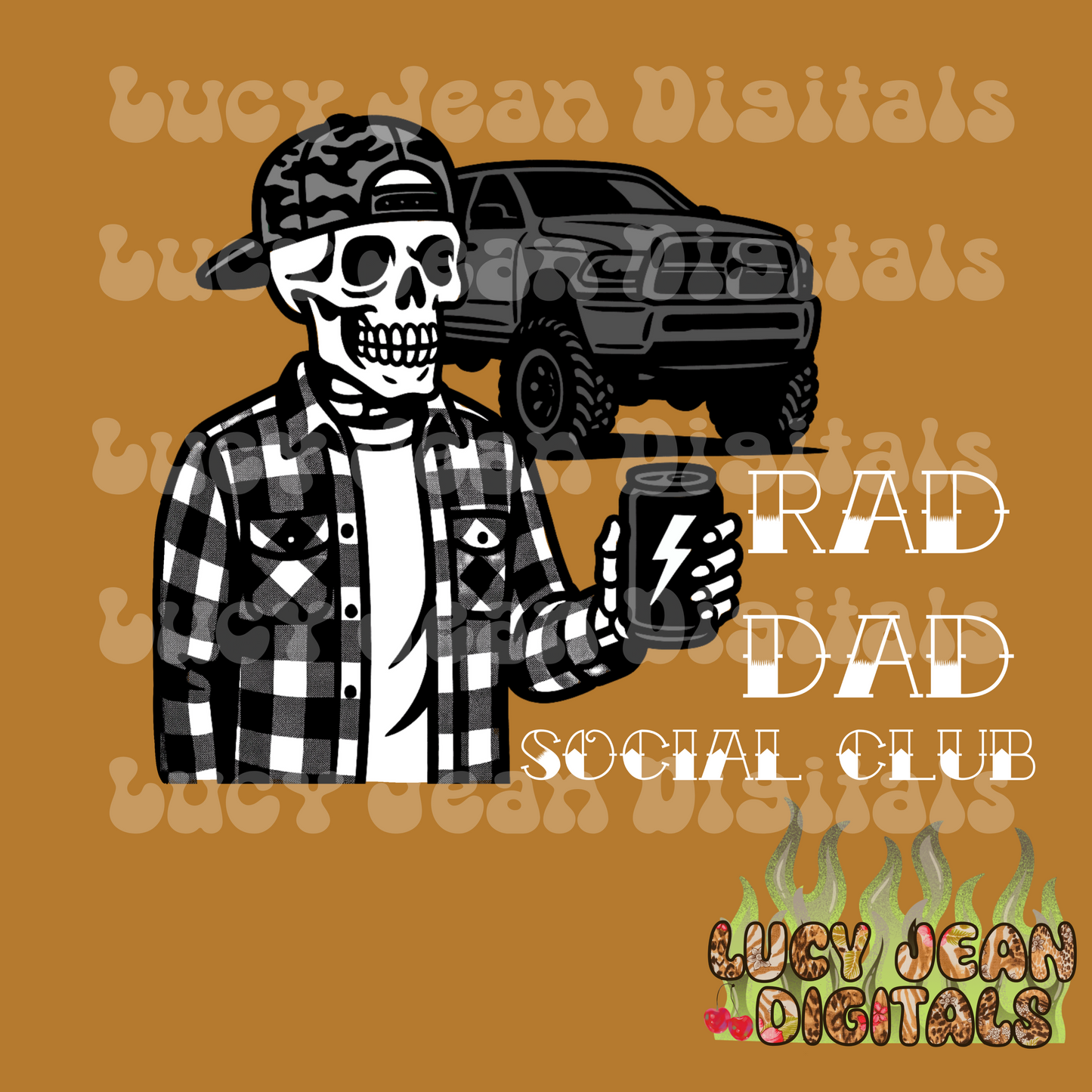 Rad Dad Truck PNG