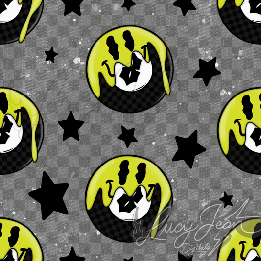 Drippy yellow 8ball seamless file- 2026