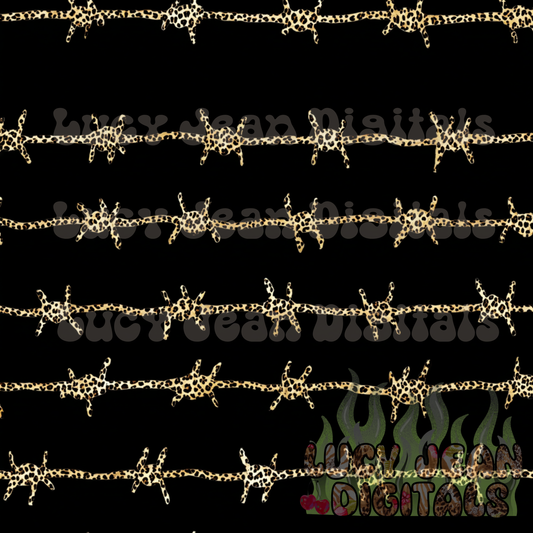 Leopard Barbed Wire Seamless File