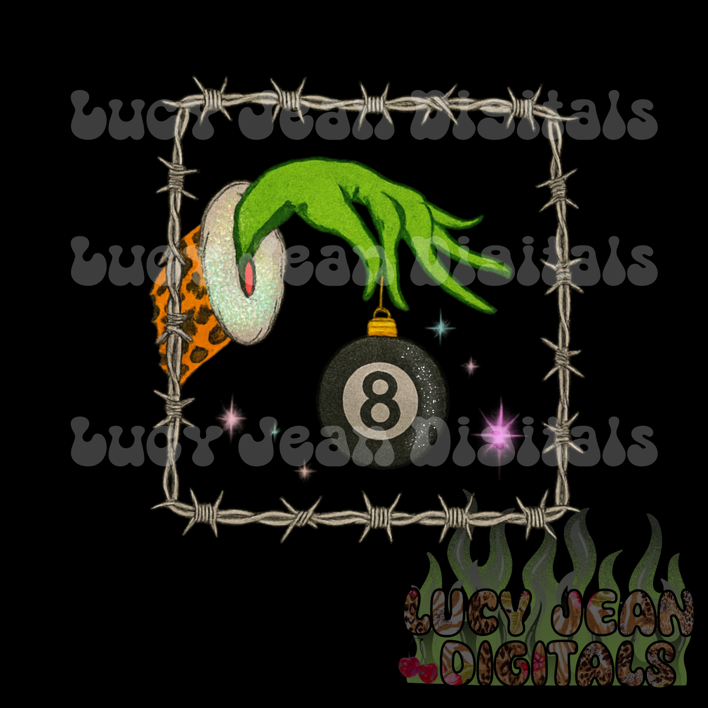 Green Guy 8ball PNG