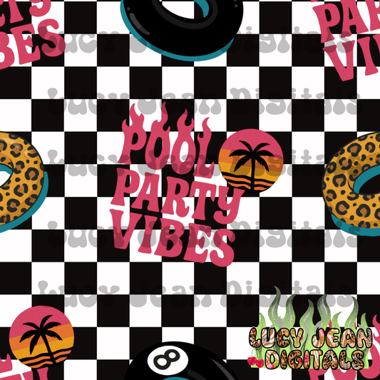 Pool party vibes Seamless File