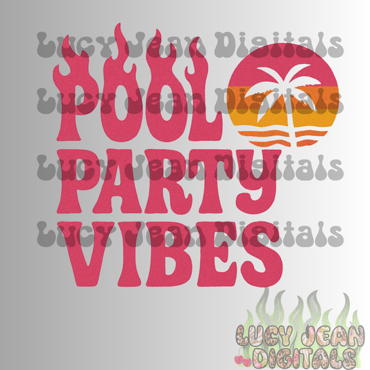 Pool party Vibes PNG