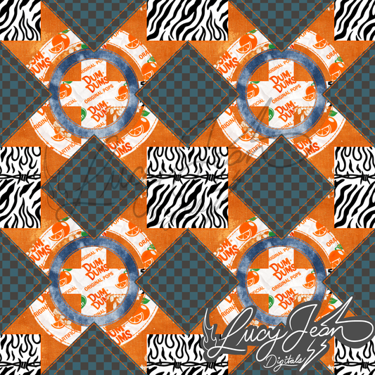 Orange Lollipop Quilt Seamless File- 2026