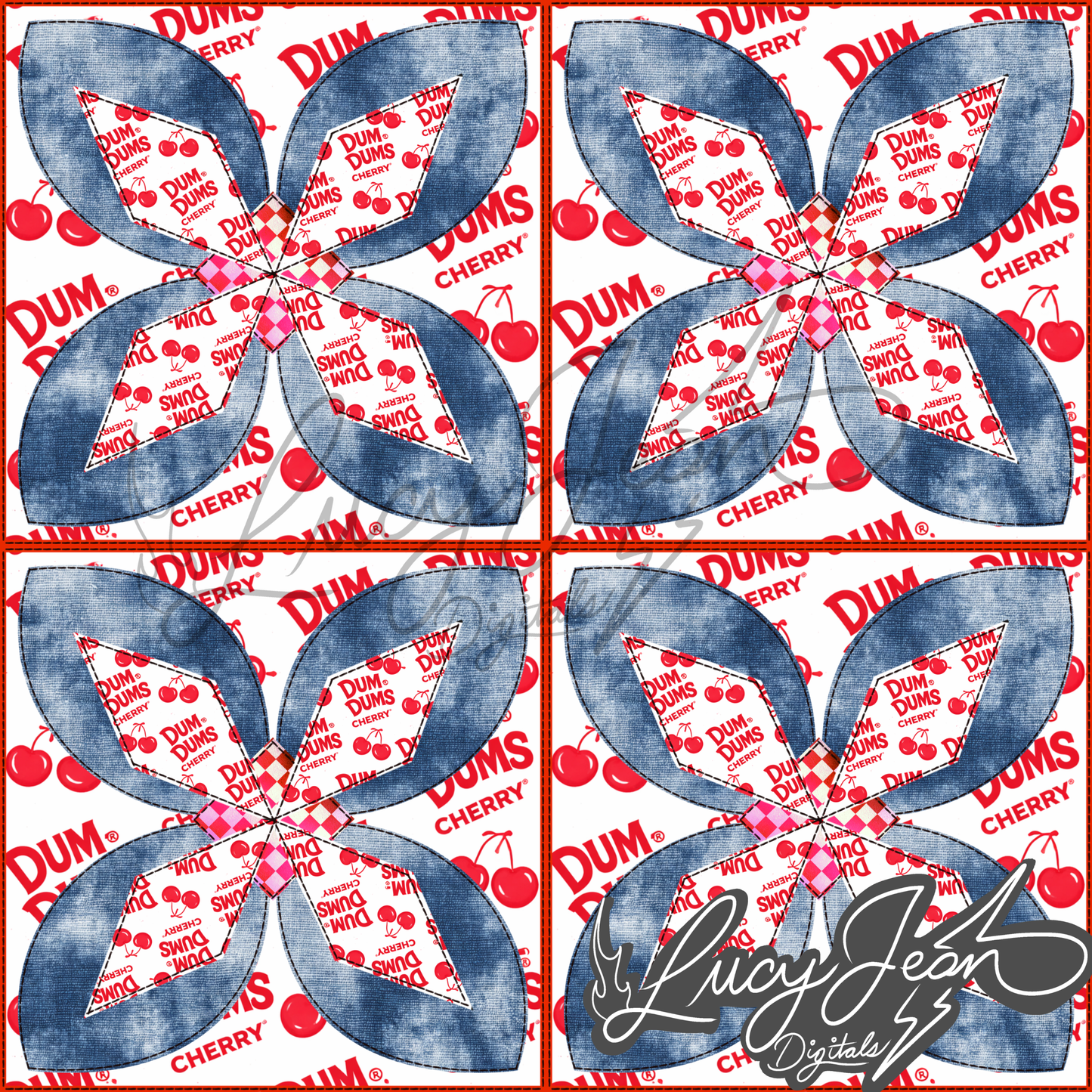 Cherry Lollipop Quilt Seamless File- 2026