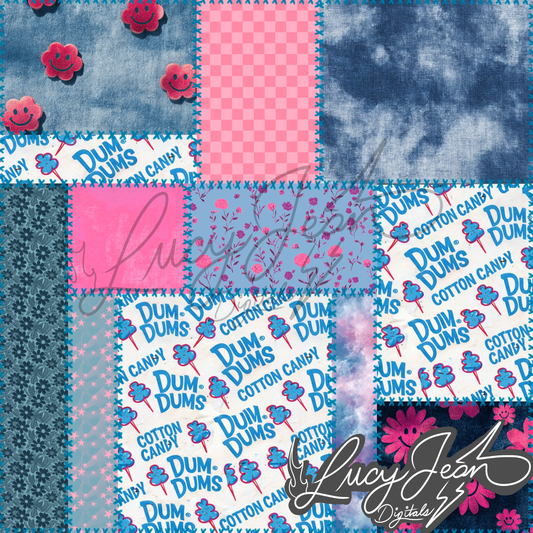 Cotton Candy Lollipop Quilt Seamless File- 2026
