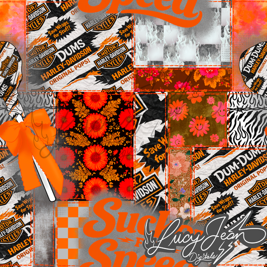 HD motorcycle Lollipop Quilt Seamless File- 2026