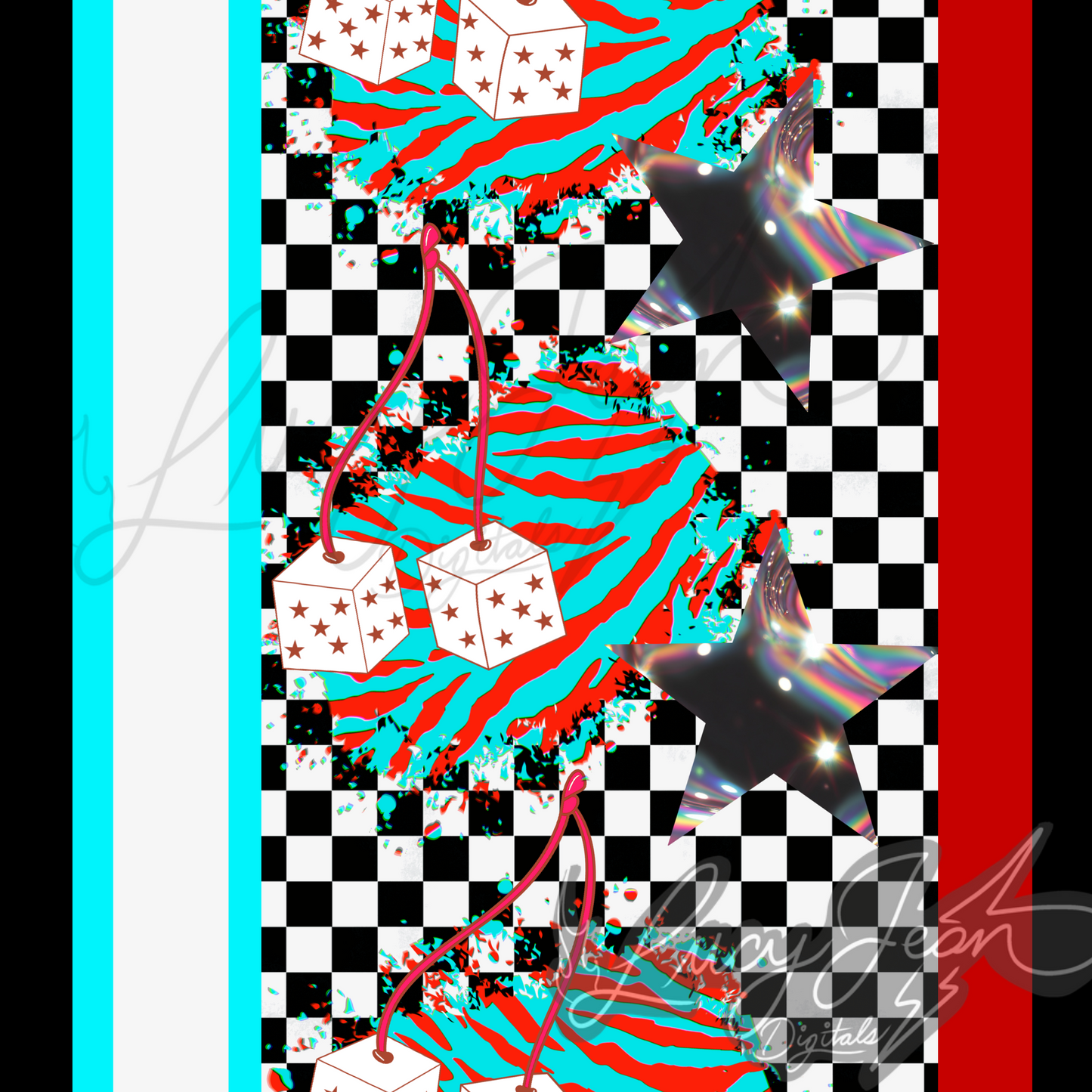 Retro dice seamless file-2026