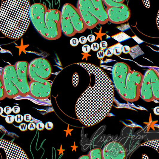 Yin yang smiley sneakers seamless file-2026