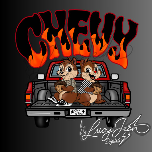 Chipmunks + Truck PNG- 2026