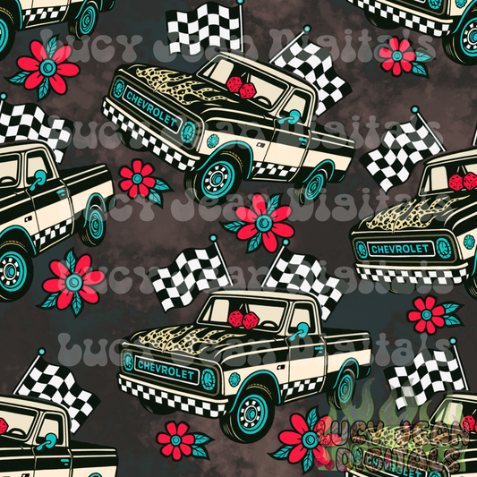 Retro Truck Seamless File