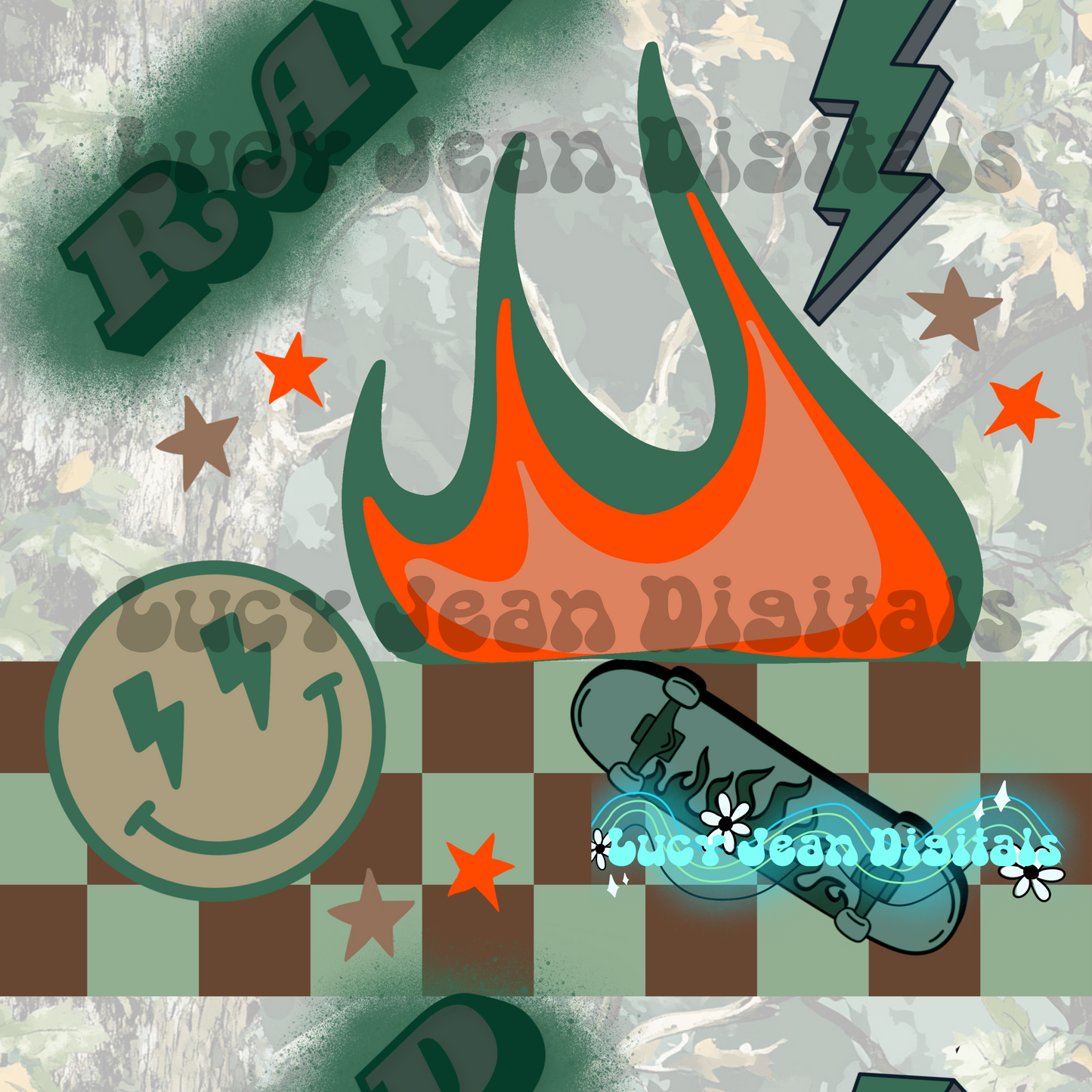 Rad Camo seamless file