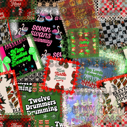 12 DAYS OF CHRISTMAS BUNDLE - (13 FILES)