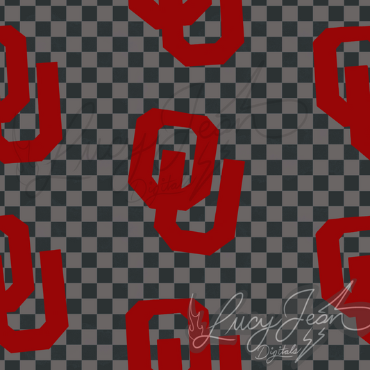 OU college football checkered seamless file-2026