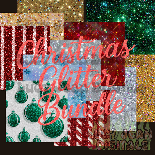 Christmas Glitter Bundle Seamless File (13 Files)
