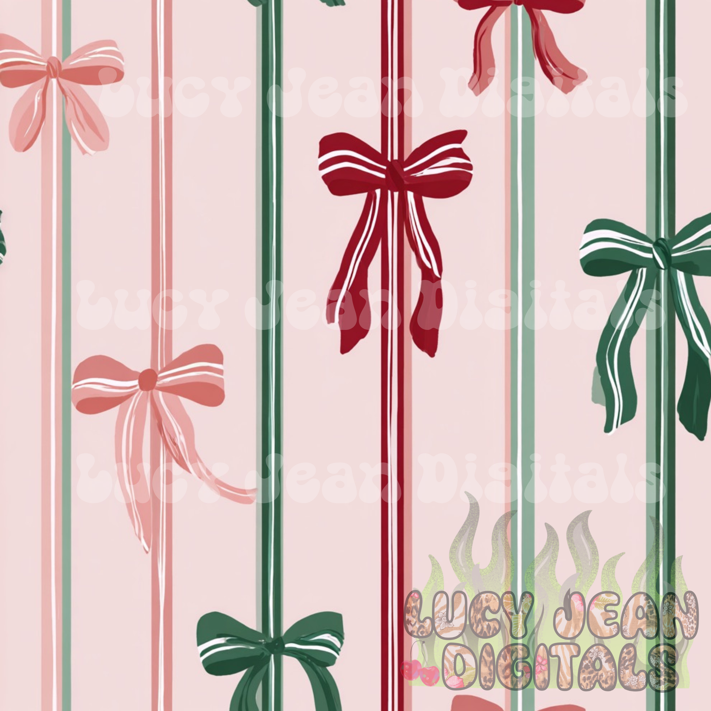 Christmas sailor Bow Seamless File