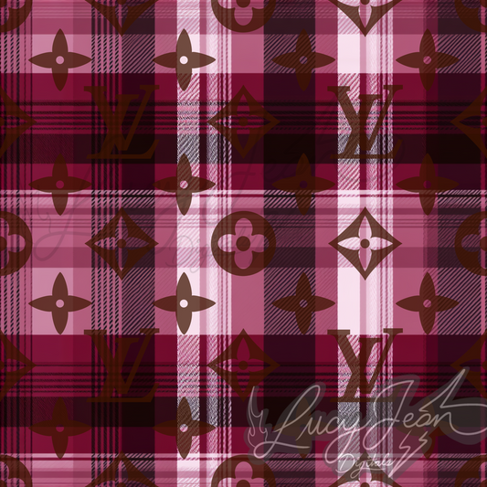 Boujee burgundy plaid seamless file-2026