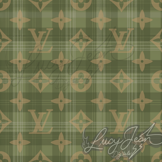 Boujee sage plaid seamless file-2026