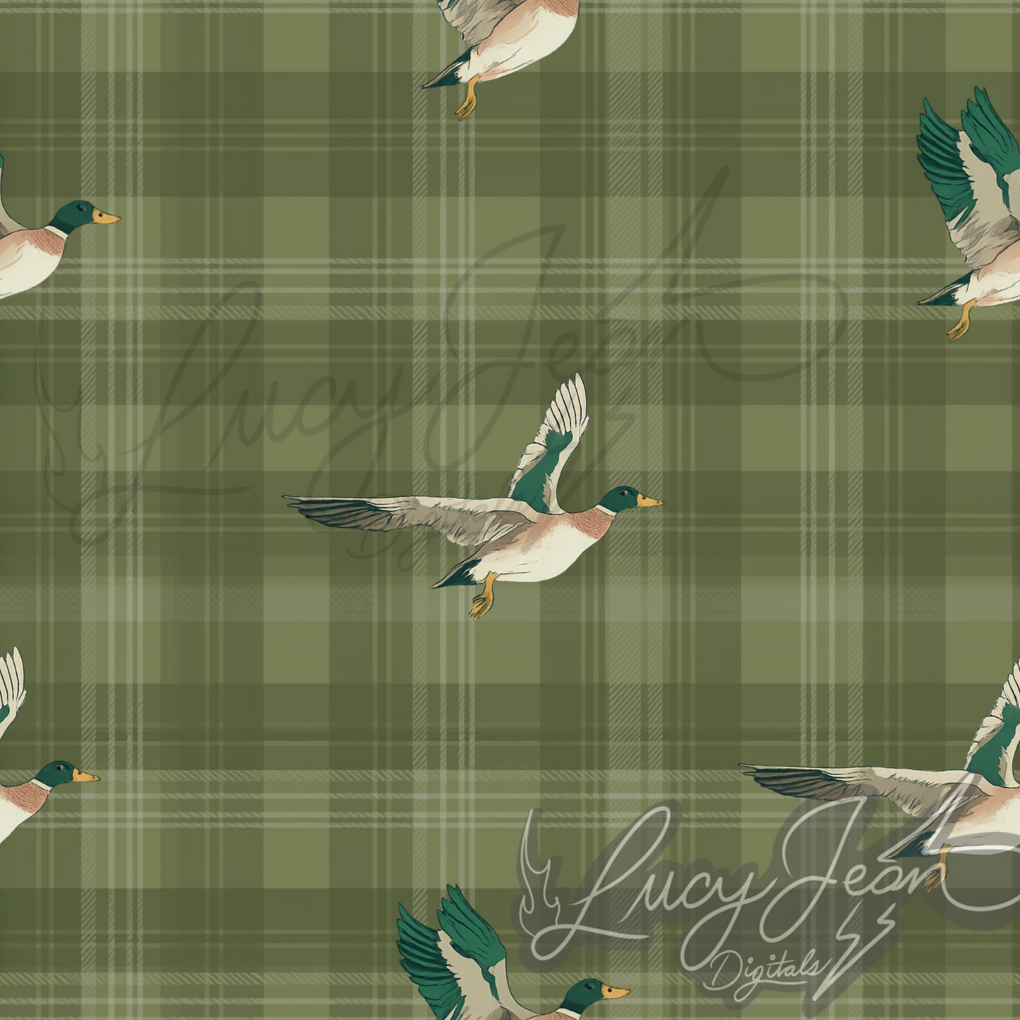 Sage plaid mallard seamless file-2026