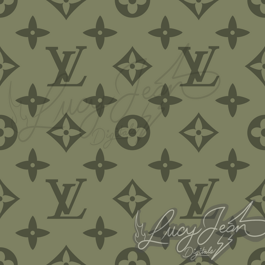 Boujee dark green seamless file-2026