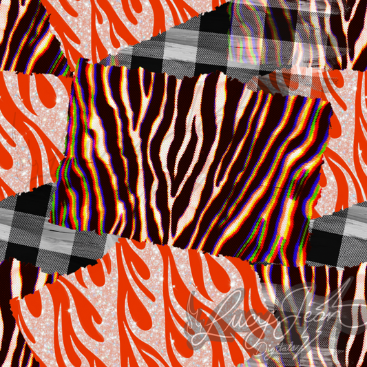 Trendy Halloween zebra seamless file-2026
