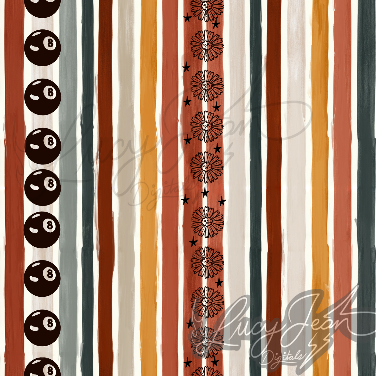 Dopamine boho stripes seamless file-2026