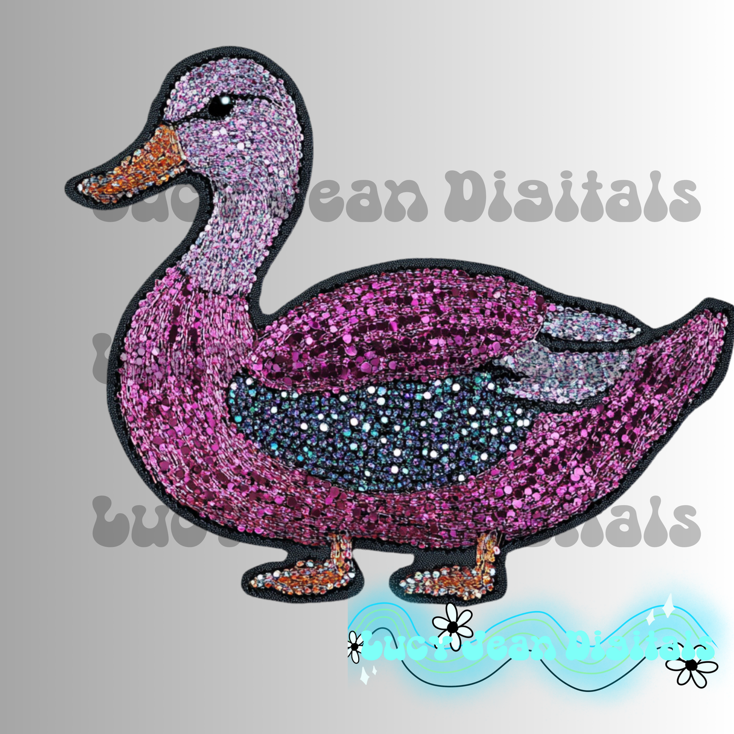 Bling Pink Mallard PNG