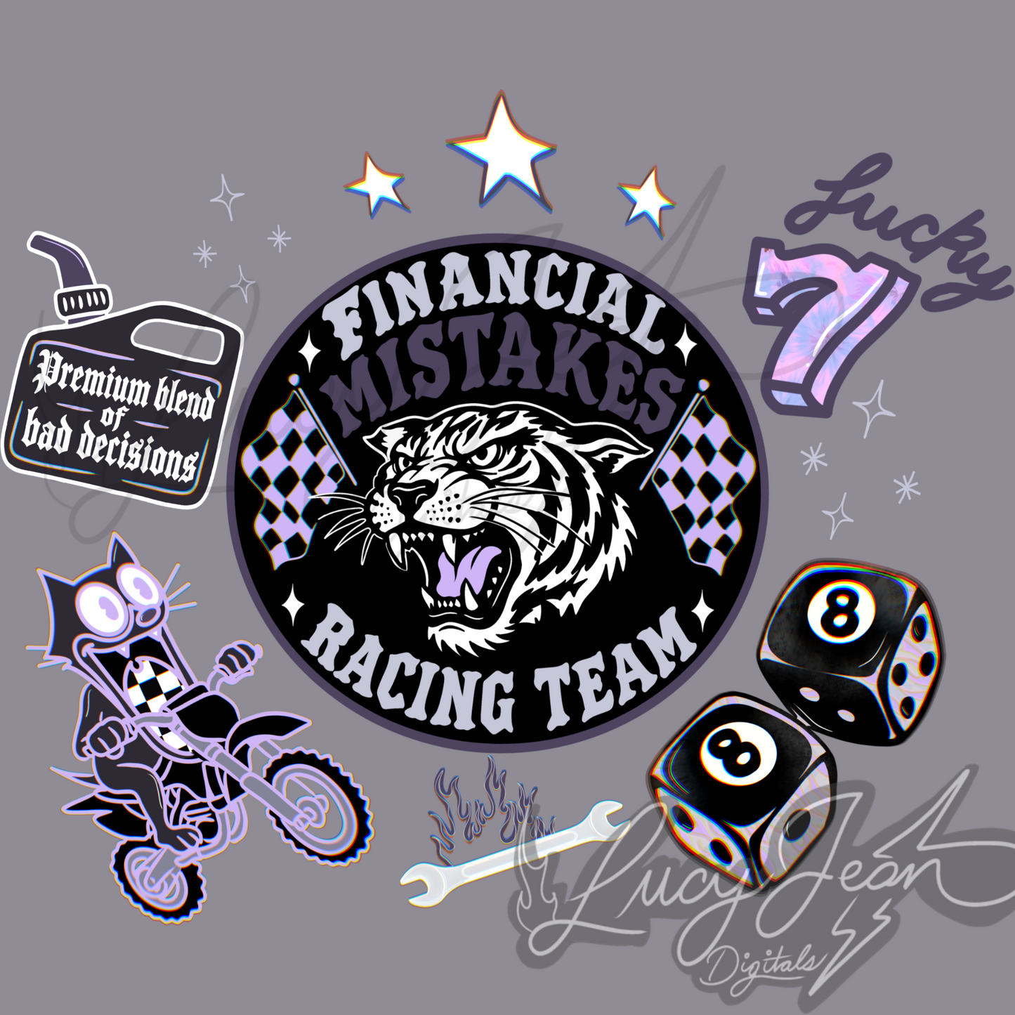 LIMITED financial mistakes racing team PNG - NO CODES