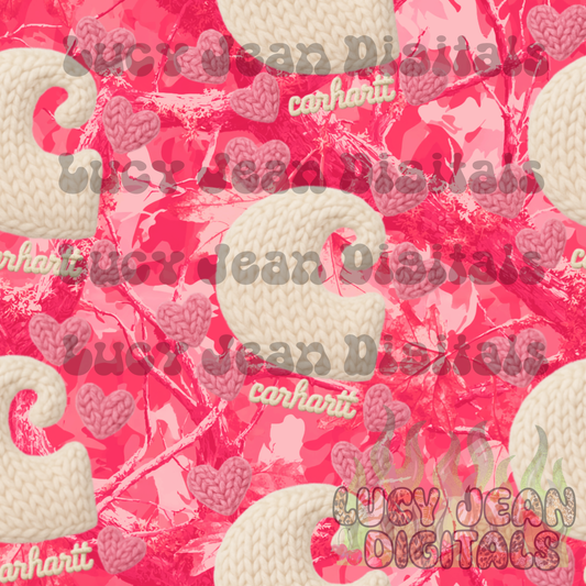 Pink CH valentines camo Seamless File