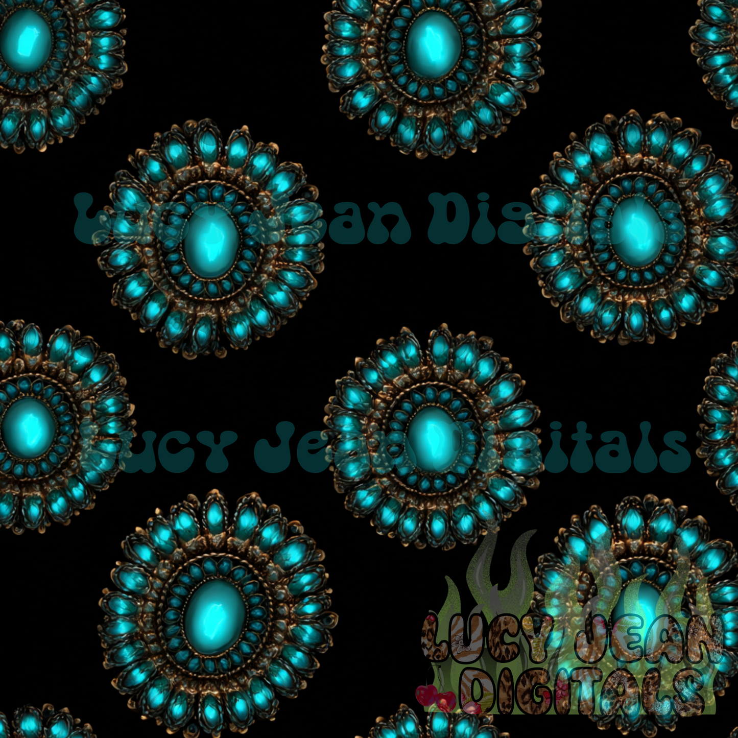 Western Conchos Seamless File