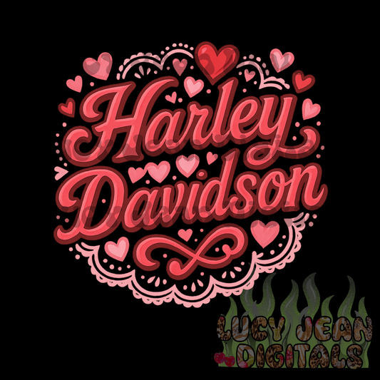 Pink HD motorcycle Valentines Day PNG