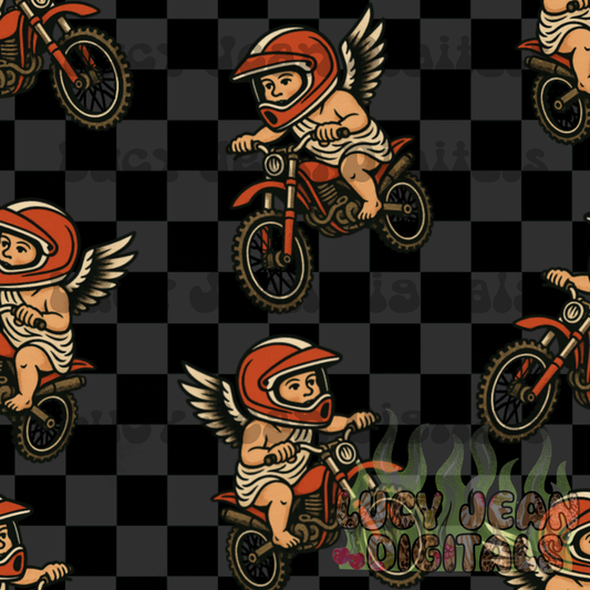 Dirtbike Cupid Seamless File