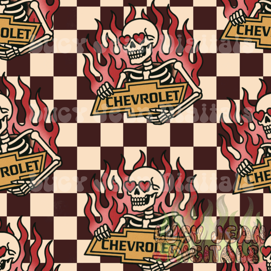Valentines Day C car/truck skeleton Seamless File